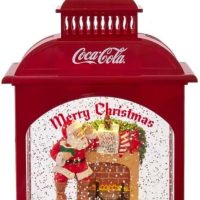 Coca-Cola Kurt S. Adler Santa Lantern Waterglobe