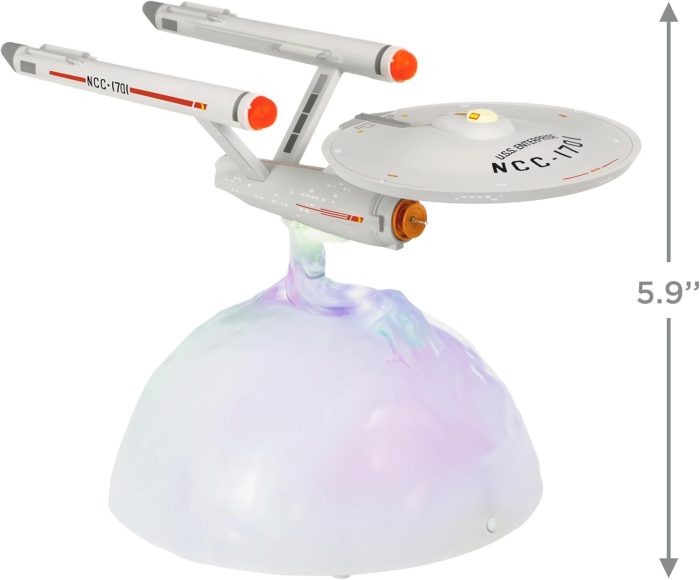 Hallmark Keepsake Tabletop Decoration - Star Trek U.S.S. Enterprise NCC-1701 With Light and Sound - Image 2