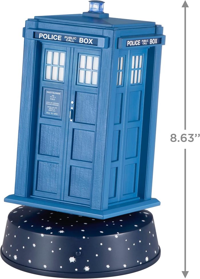 Hallmark Keepsake Tabletop Decoration - Doctor Who 60th Anniversary TARDIS With Light, Sound and Motion - Image 2