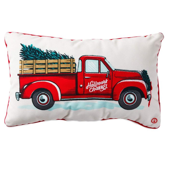 Hallmark Channel Red Truck Pillow With Lights - Image 3