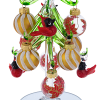 Ganz Light Up Christmas Tree with Ornaments - Cardinal - Image 2