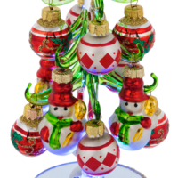 Ganz Light Up Christmas Tree with Ornaments - Snowmen