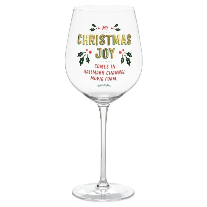 Hallmark Wine Glass - "My Christmas Joy" 20.5 oz.